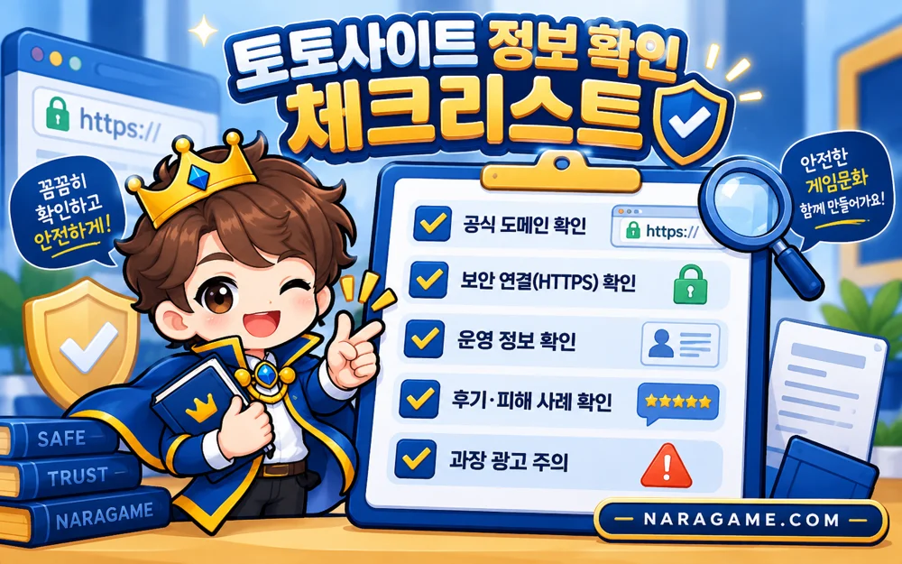 토토사이트 정보 확인 체크리스트