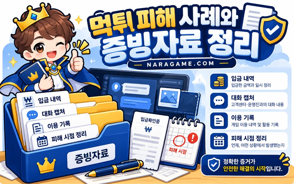 먹튀 피해 사례를 읽는 법과 증빙자료 정리